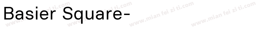 Basier Square字体转换